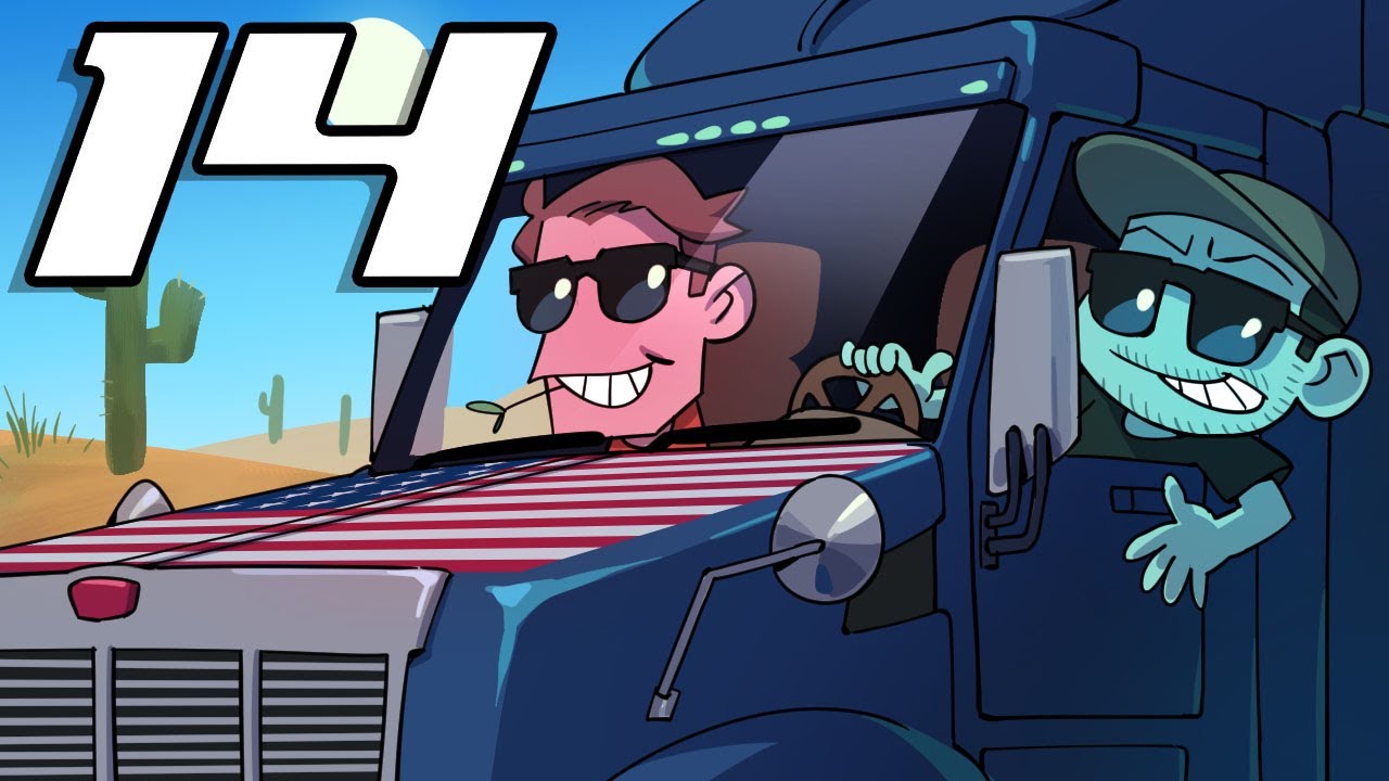 SuperMega запускает AMERICAN TRUCK SIMULATOR — Эпизод 14: Новые горизонты