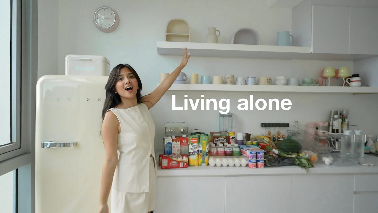 Living alone &bull; monthly grocery, ref restock, vision board night