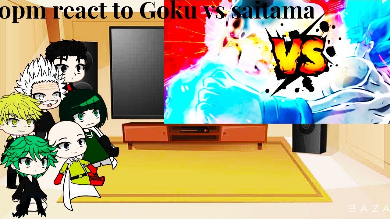 Opm react to Goku vs saitama part 1/2👊🐉