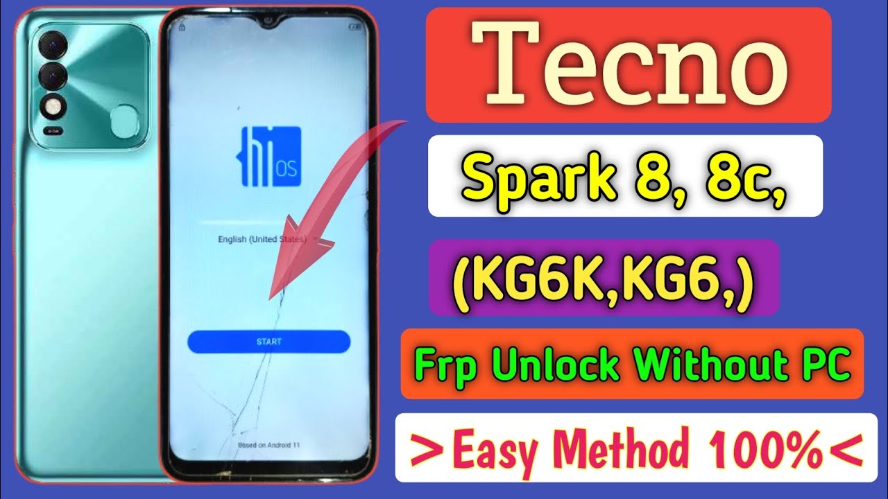 Tecno Spark 8 ( KG6K) Frp Unlock Without PC ||Tecno Spark 8 Frp Bypass || Easy Method || New Update