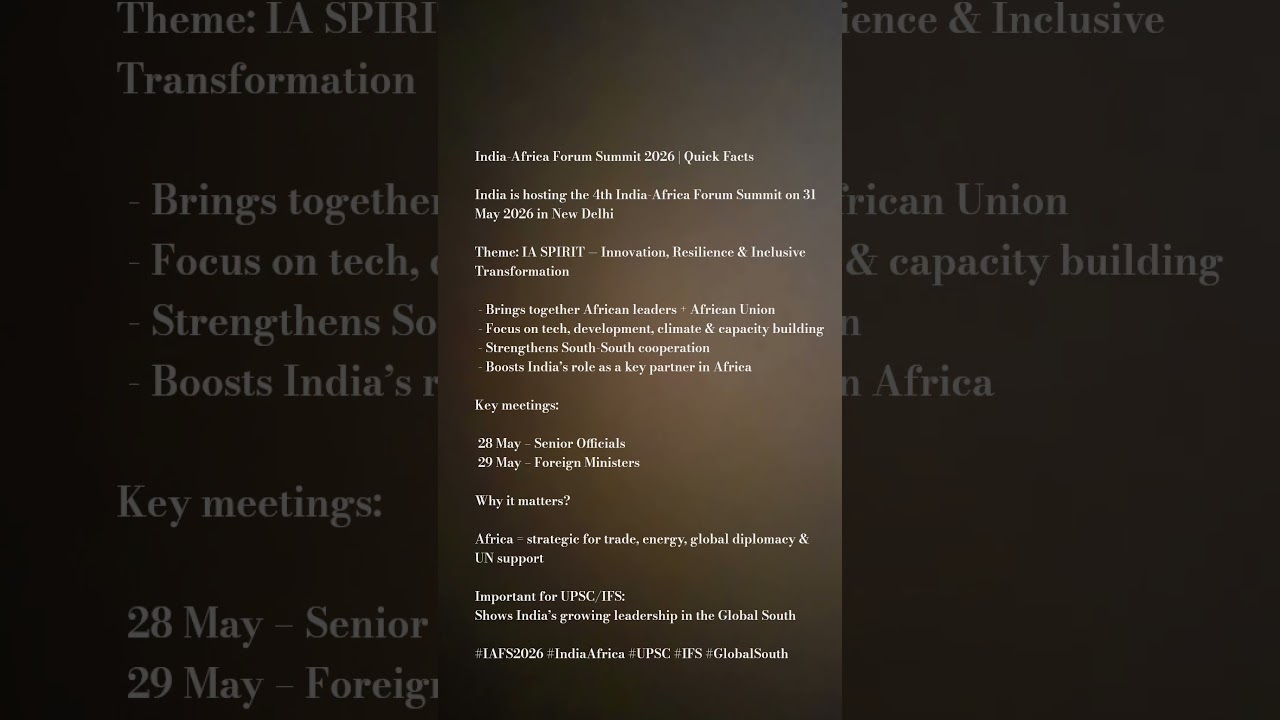 India Africa forum Summit 2026