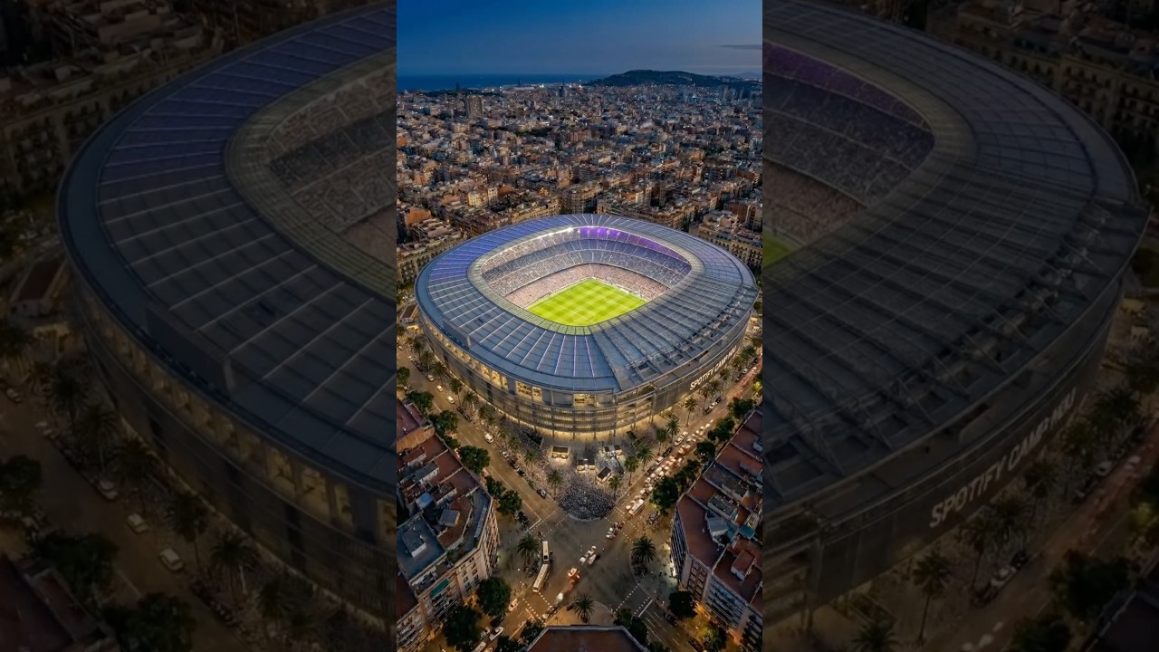 Największy stadion świata jest w przebudowie 🤯 | Nowa transformacja Camp Nou #campnou #stadium