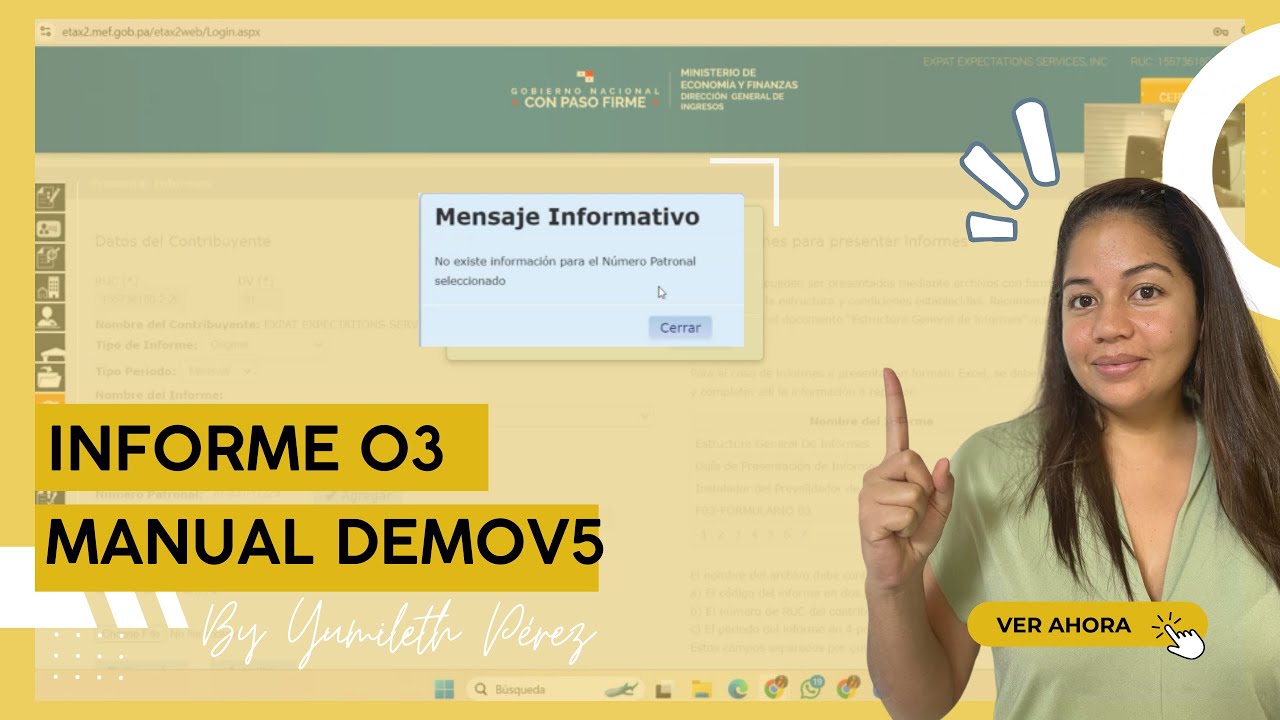Cómo hacer la PLANILLA 03 o INFORME 03 MANUAL con el DEMOV5 paso a paso 📄🔍📆