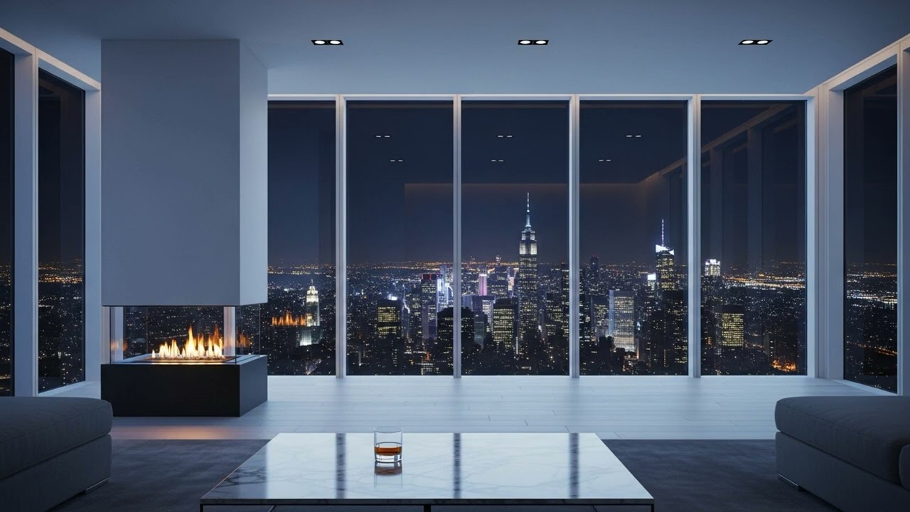 Luxury Penthouse View 🏙️ Sophisticated Jazzhop & Chill Lounge [1 Hour]