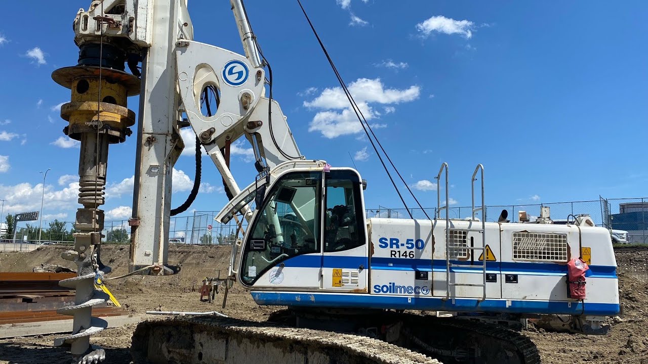 how to operate  soilmec piling machine sr 50 
