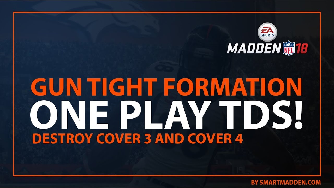 Best Formation in Madden 18! One Play TDs DESTROY Cover 3 and Cover 4 EASILY