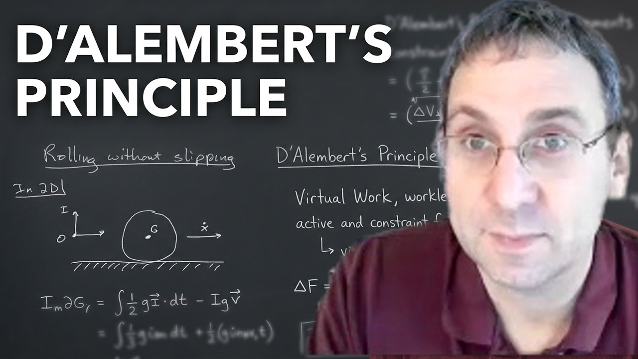 D&rsquo;Alembert&rsquo;s Principle of Virtual Work | Constraint vs Active Forces | Analytical Dynamics | Lect 18