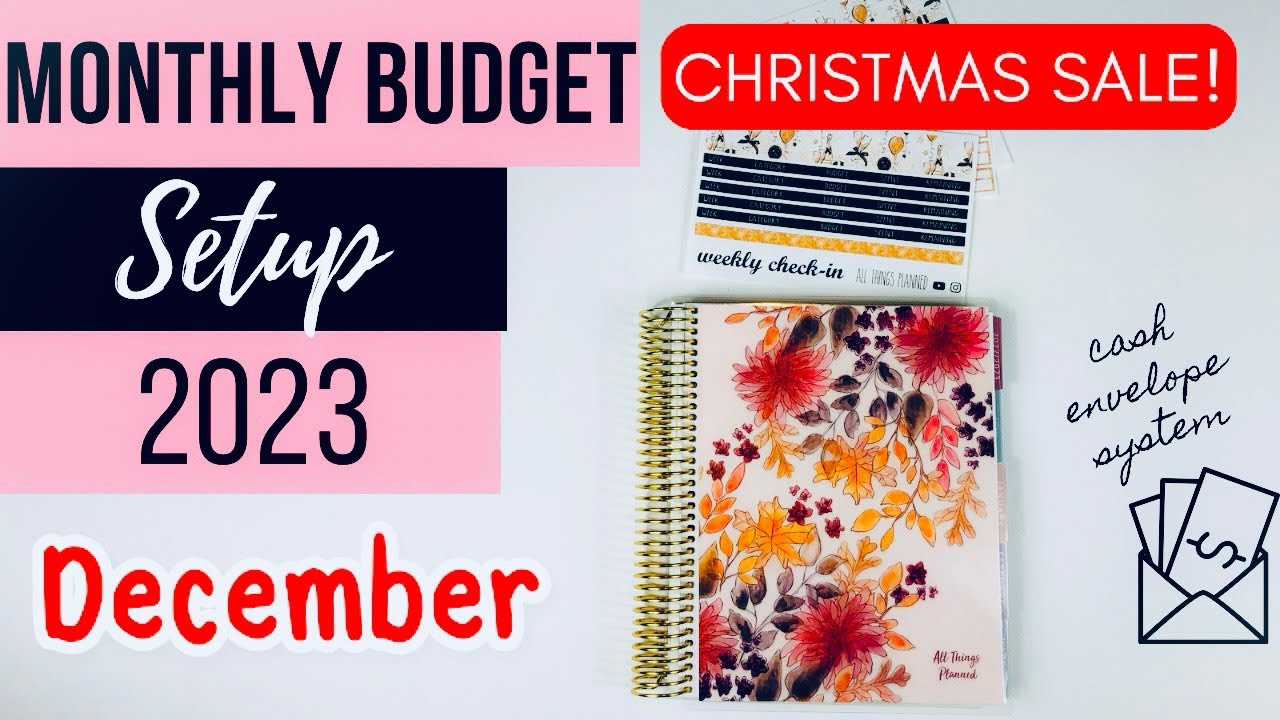 DECEMBER MONTHLY BUDGET SETUP | Weekly Paycheck Budget | HOW TO BUDGET | Cash Envelope System