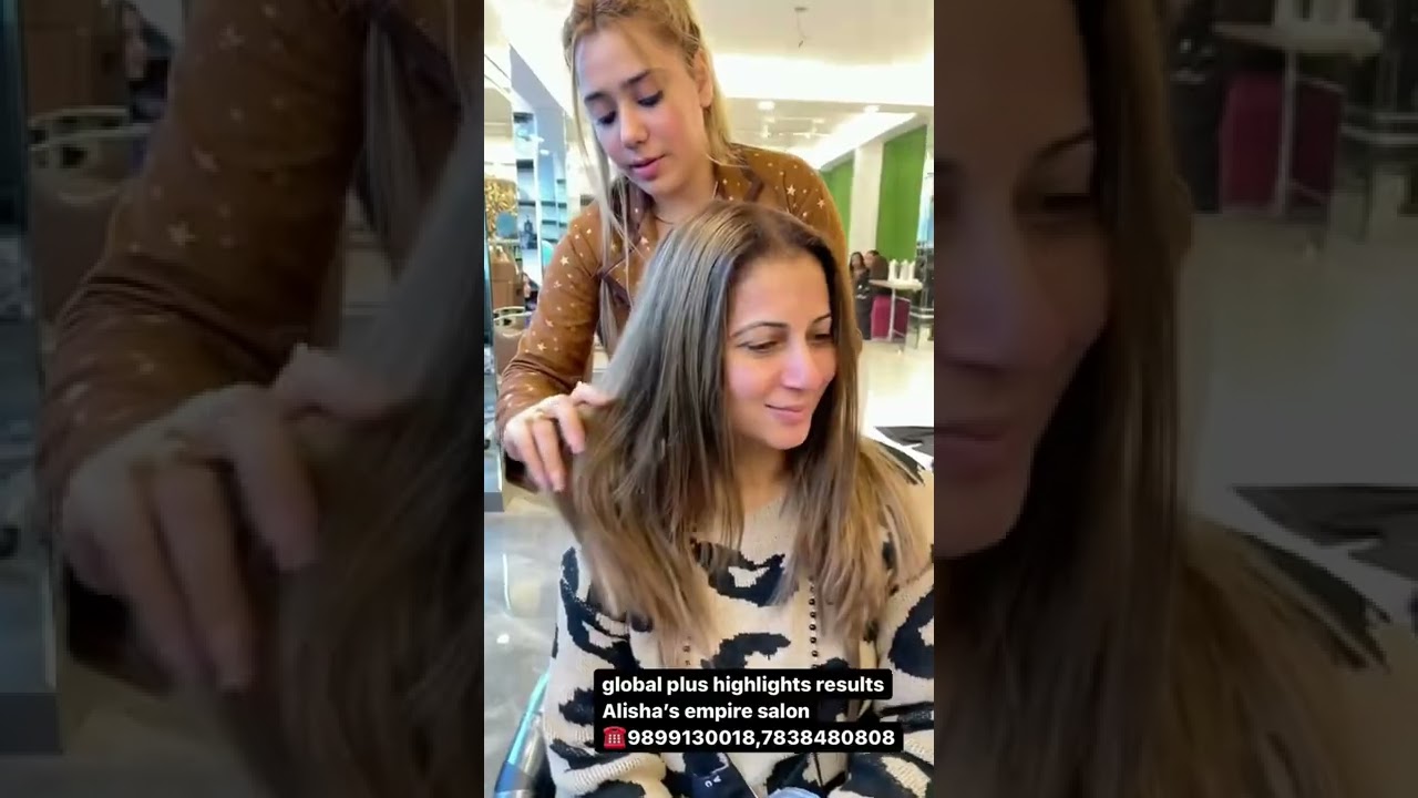 global plus highlights results Alisha&rsquo;s empire salon ☎️9899130018,7838480808