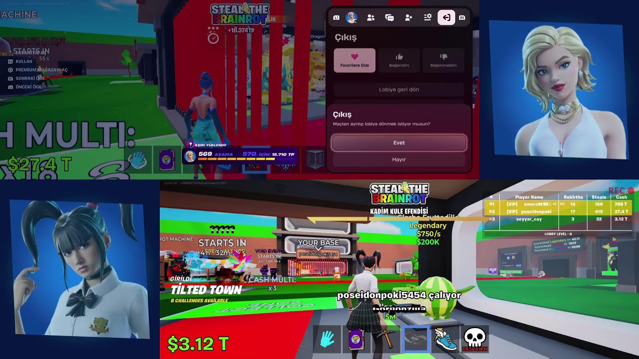 Admin abuse Steal the brainot