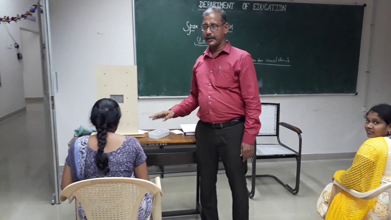 Span of Attention-Psychology Practical for B.Ed./M.Ed. students.