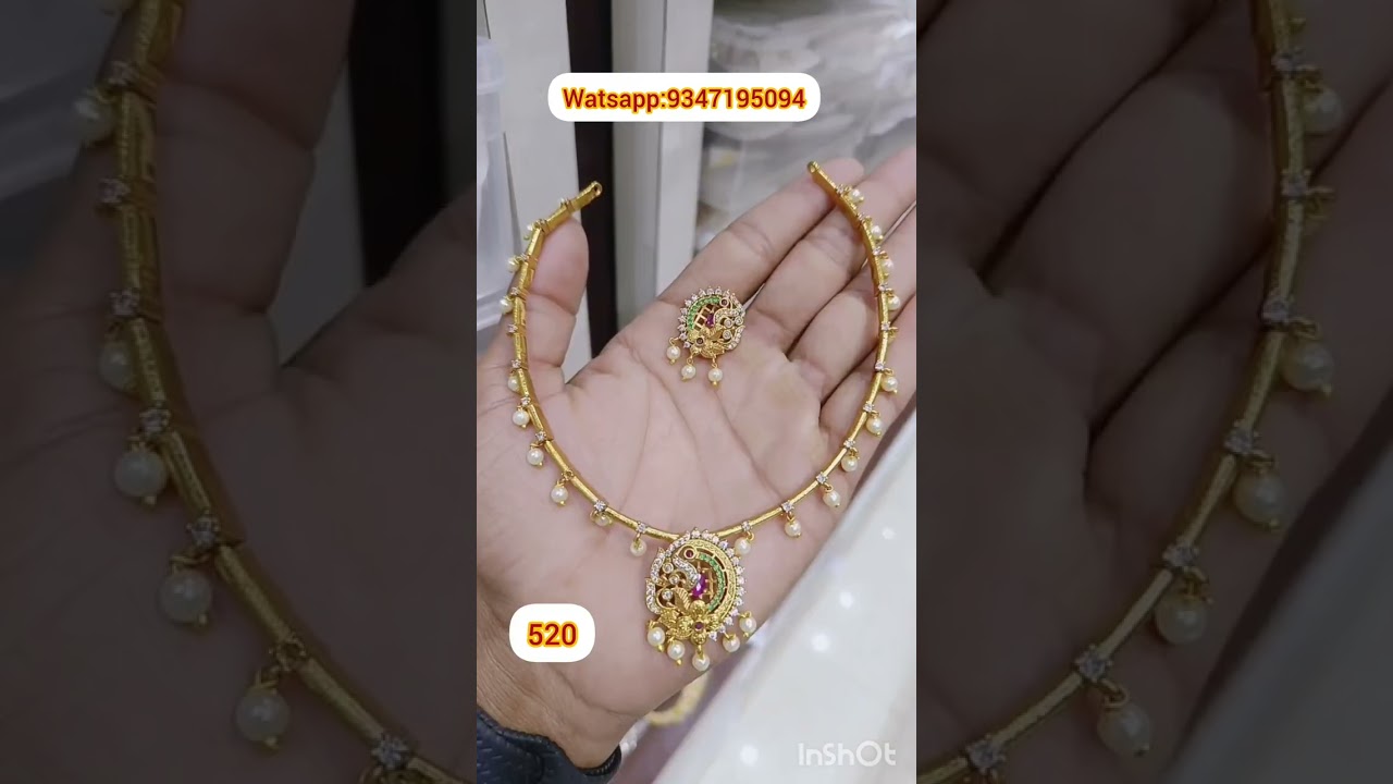 long.short neck sets #bangles#ear rings #nallapusalu#new jewelary collection #sandhyacollections 