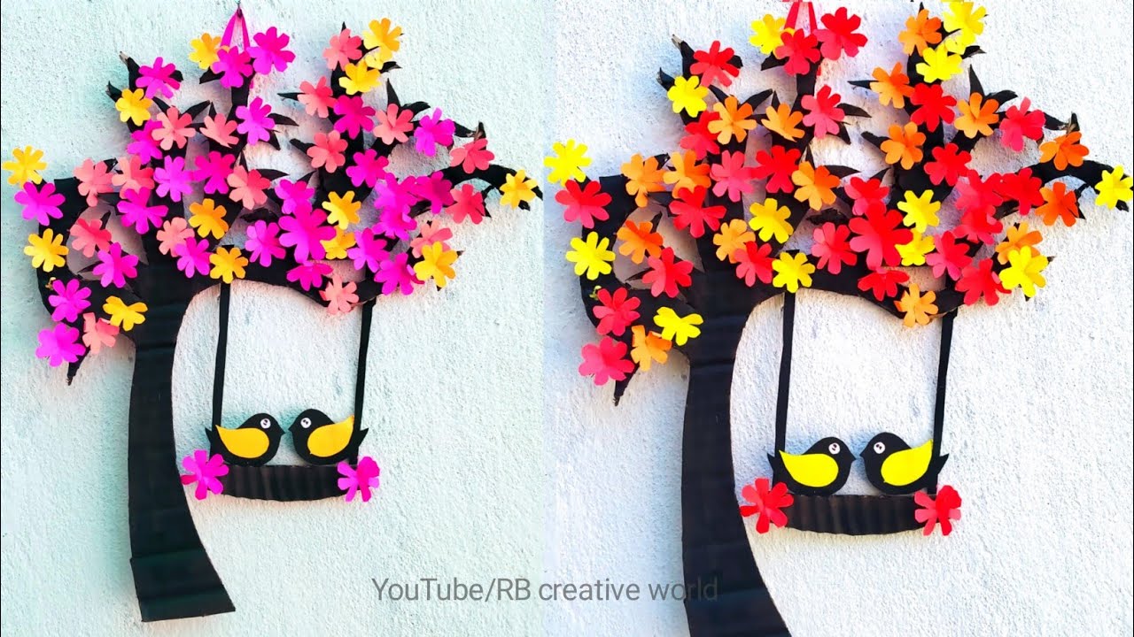 Diy Love Birds Wall Hanging  | Paper Crafts