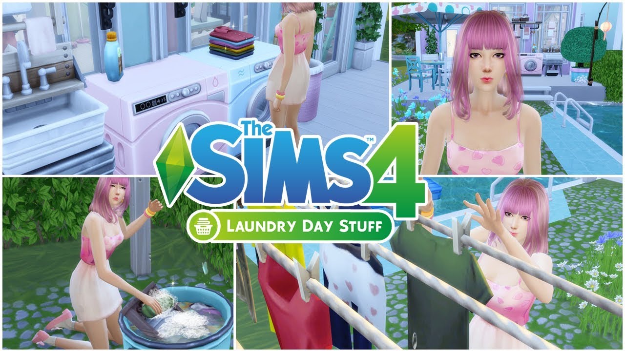 บ้านว่างไม่ได้อ่อย ซักผ้าบ่อยๆหลายๆน้ำ 🛀 | รีวิว The Sims 4 Laundry Day