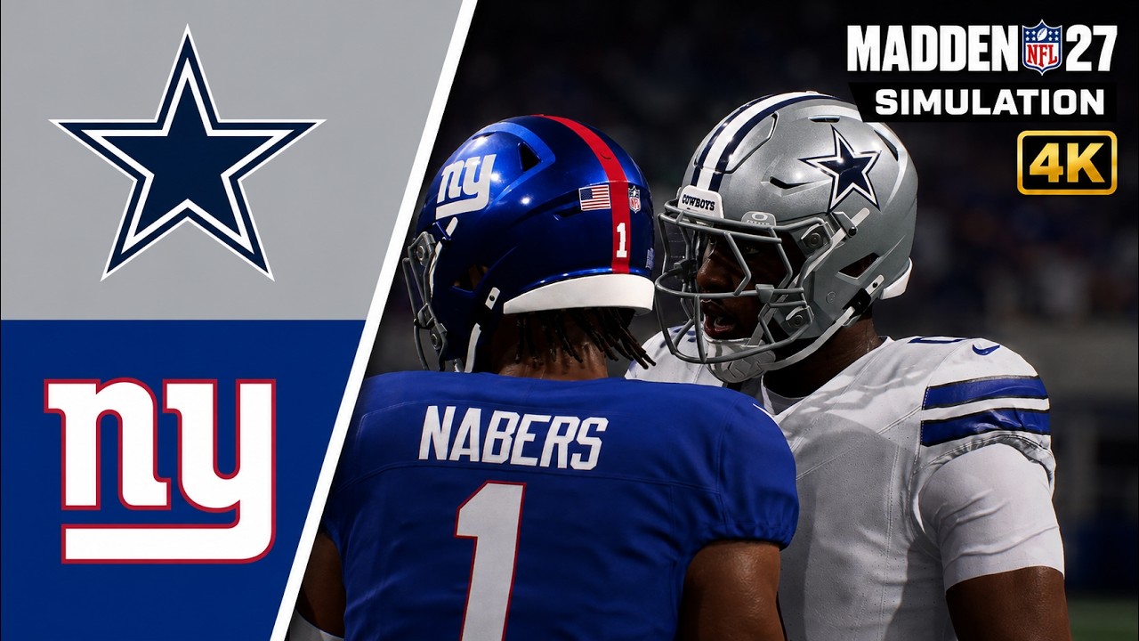 Cowboys vs. Giants Simulation | Madden NFL 27 PS5 Gameplay [4K60]