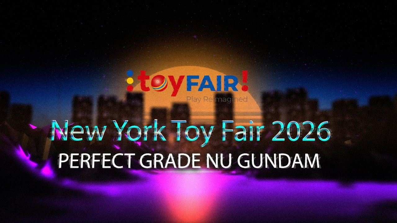 Модель Perfect Grade Nu Gundam на Нью-Йоркской выставке игрушек