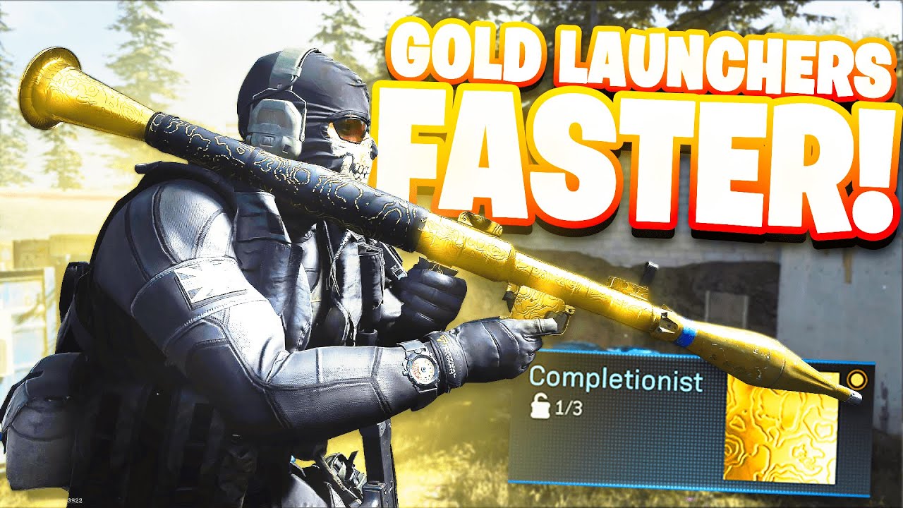 BEST WAY TO UNLOCK GOLD LAUNCHERS IN MODERN WARFARE! (The Most Efficient Way)
