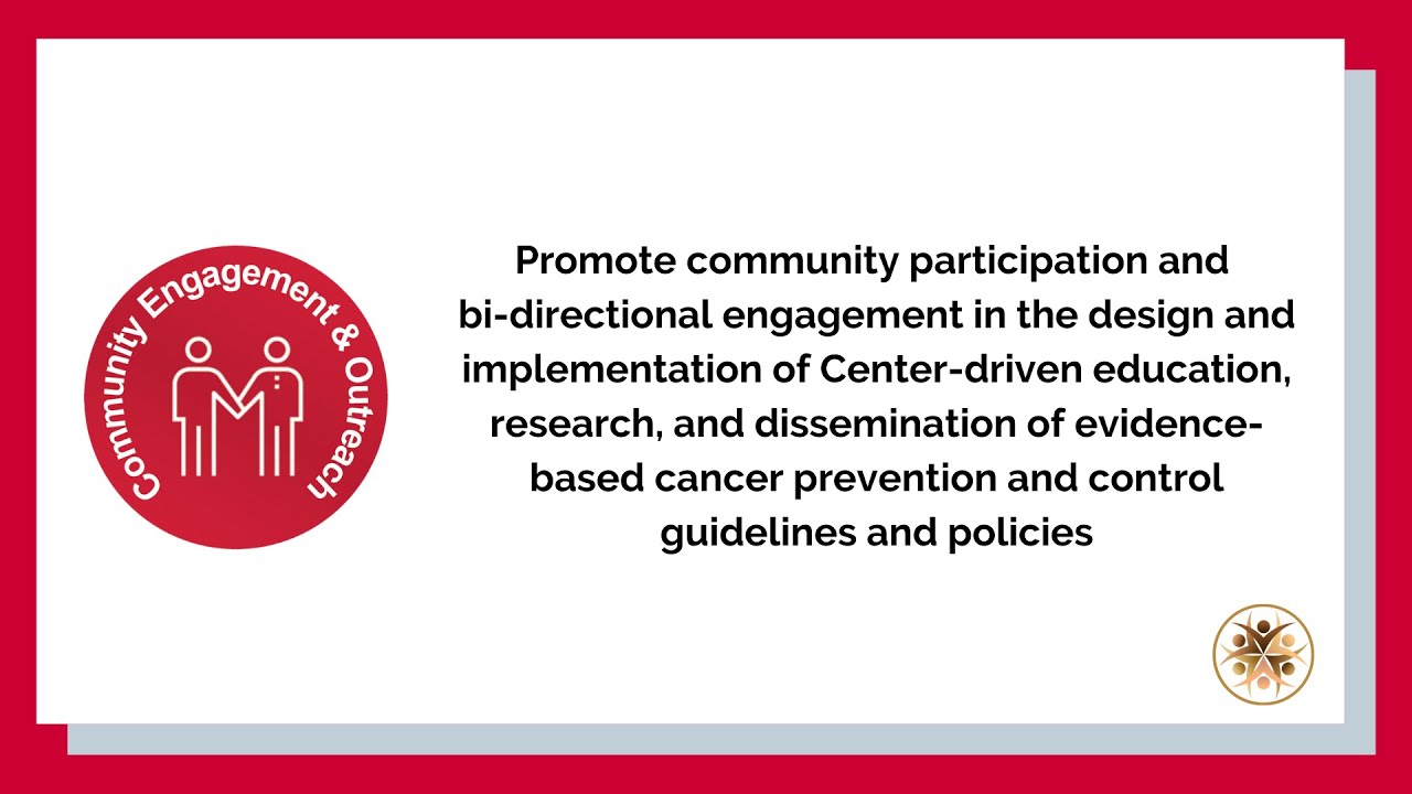 Cancer Health Equity Center of Excellence - Community Outreach and Engagement