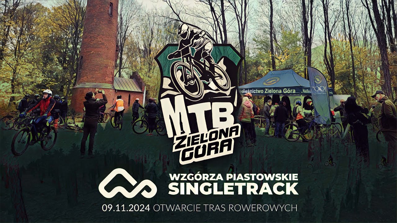 Otwarcie tras rowerowych Wzgórza Piastowskie Singletrack w Zielonej Górze