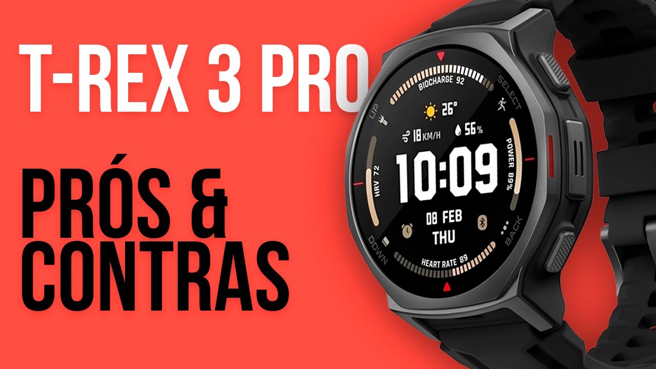 AMAZFIT T-REX 3 PRO 44MM - Prós e Contras