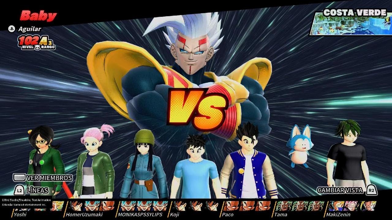 Partida con Baby  DRAGON BALL: THE BREAKERS