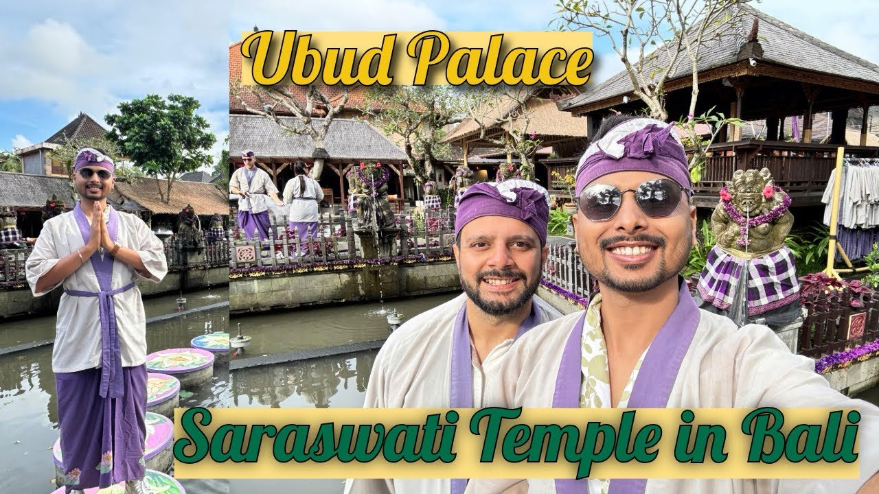 Saraswati Temple in Bali | Exploring Ubud Palace🏰 | Bali Travel vlog✈️| ep 09| Rahul Chhattisgarhiya
