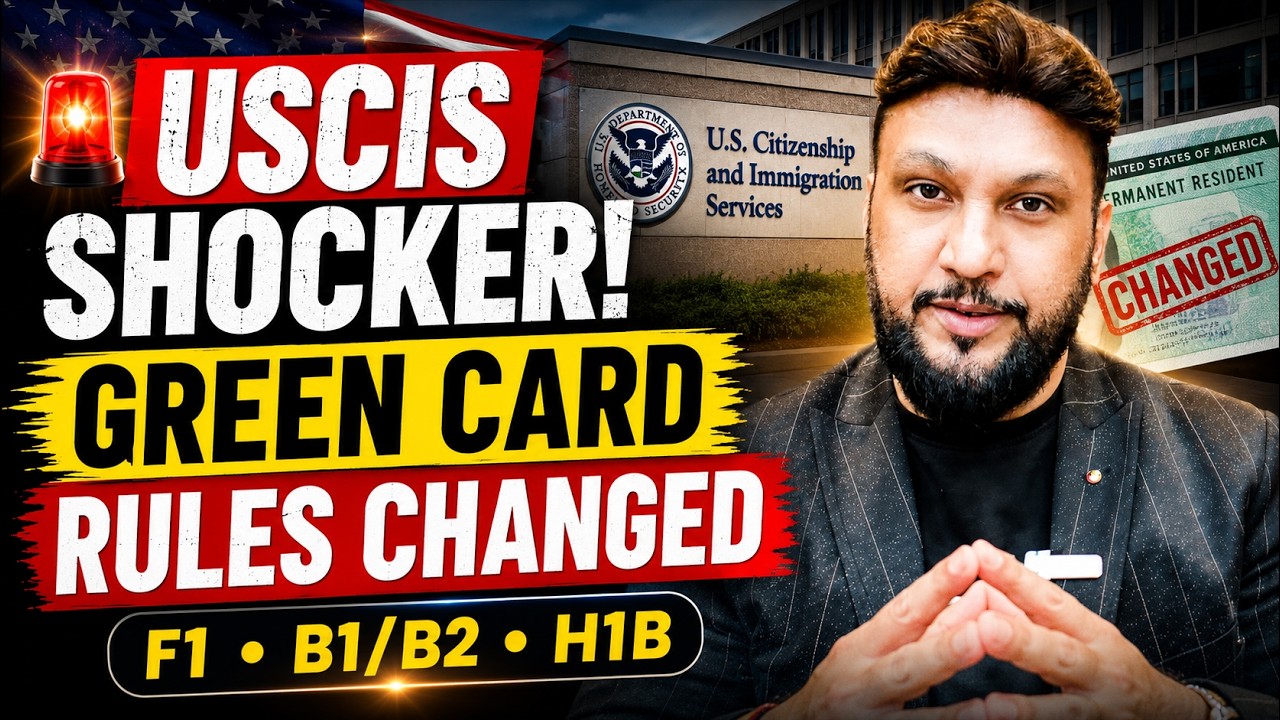 🚨 USCIS Changes Green Card Rules for F-1, B1/B2 & Temporary Visa Holders | Insights by Adil Ismail
