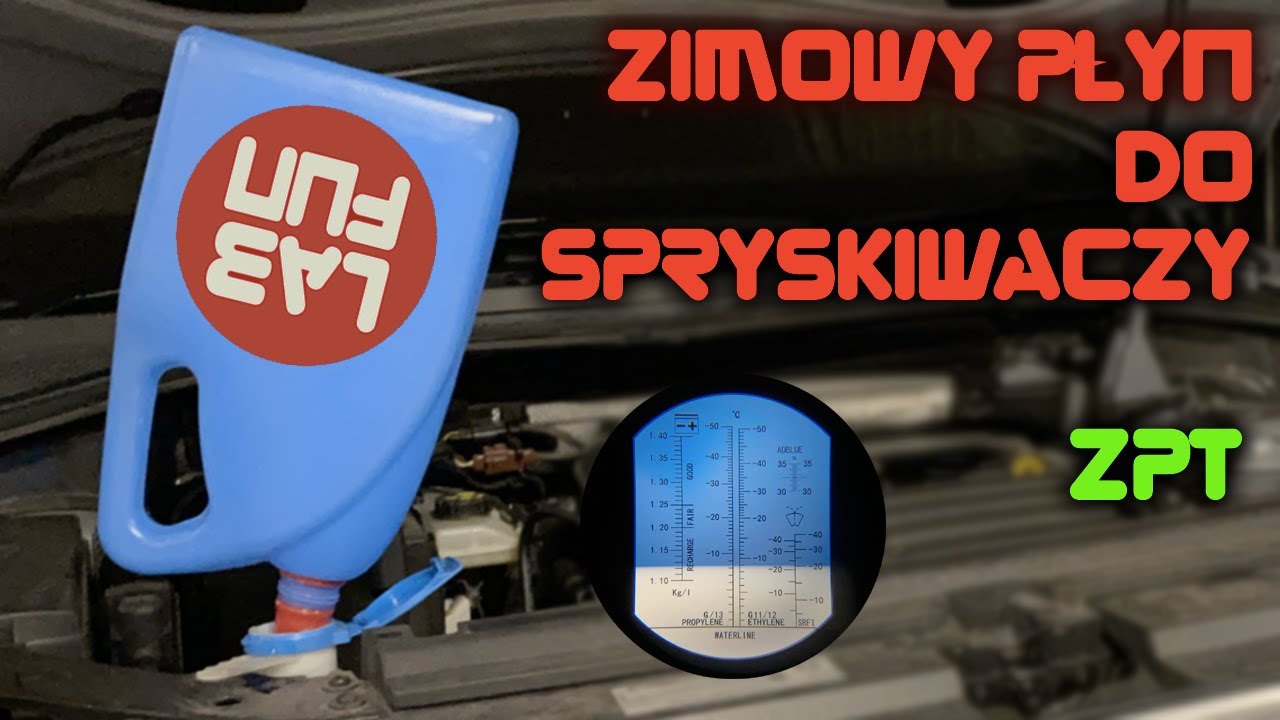 Jak zrobić zimowy płyn do spryskiwaczy + pomiary temperatury zamarzania - LabFun