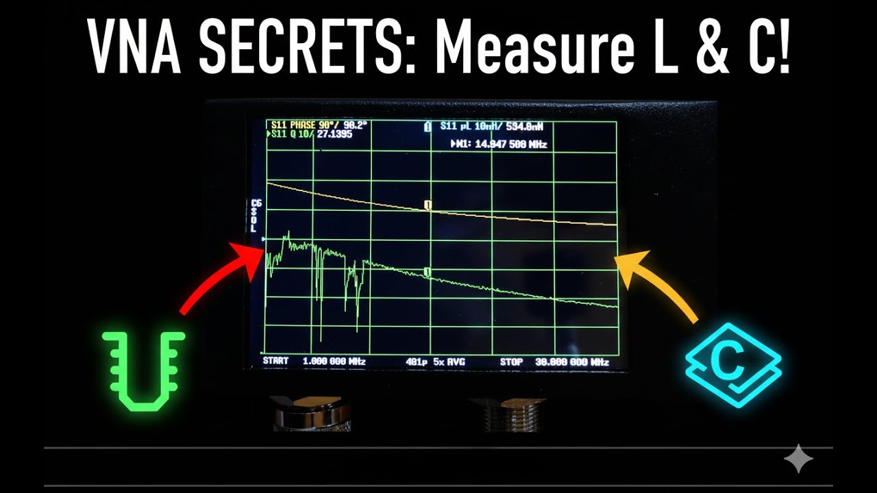 Секреты VNA: Как точно измерять индукторы и конденсаторы (L/C)!