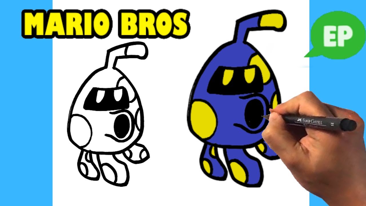 How to Draw Mario Bros - Octoomba - Nintendo Drawings