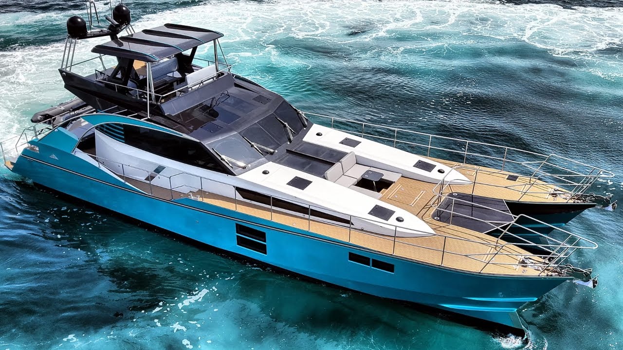 €3.25M CARBON-FIBRE Power Catamaran | 52-Knot Safehaven T2000 Voyager!