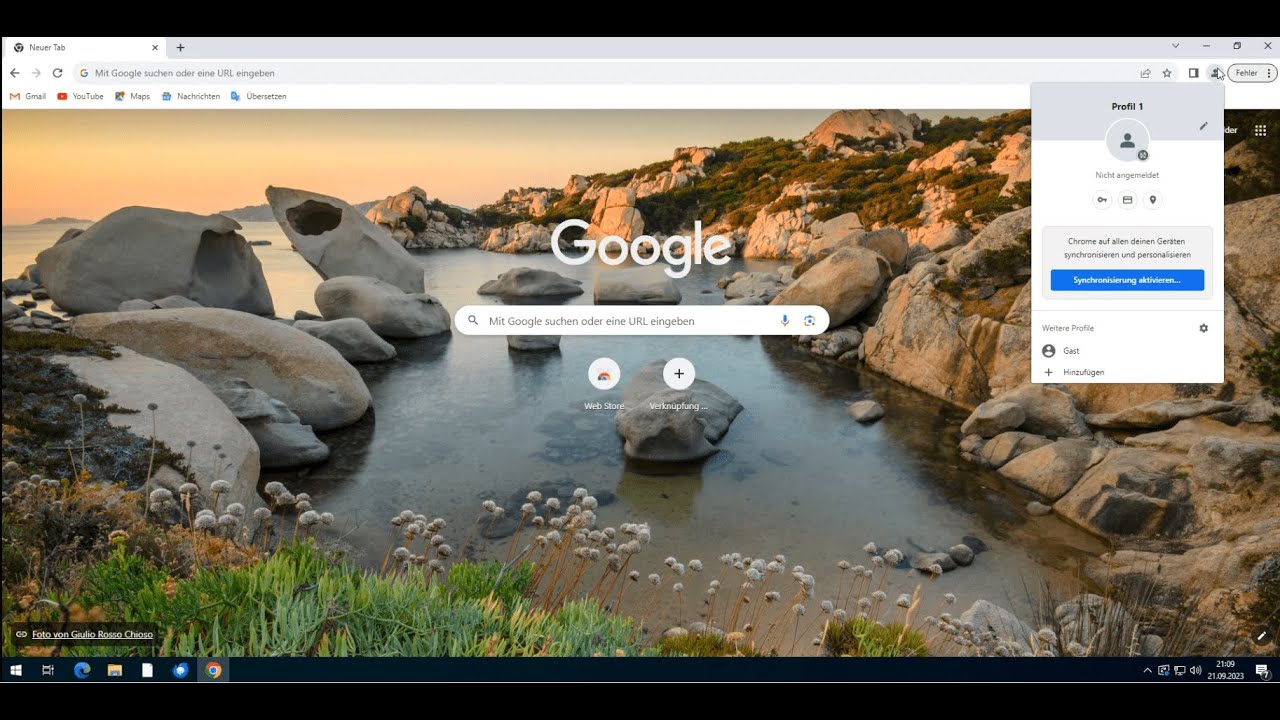Google Chrome Synchronisierung aktivieren