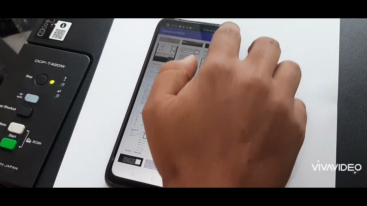 DCP-T420W Print from smartphone without wifi or cable .