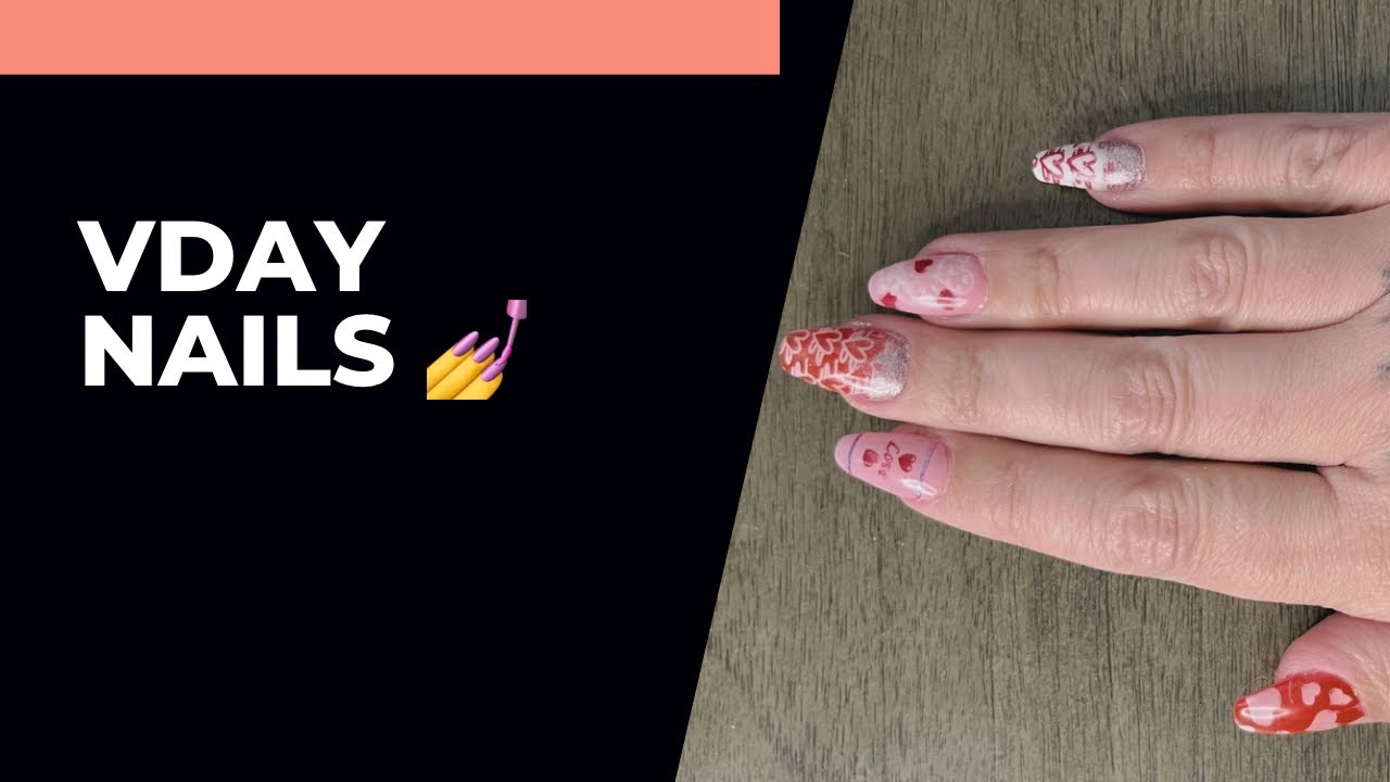 DIY Fake Nails Valentine’s Day Gel Set 💅