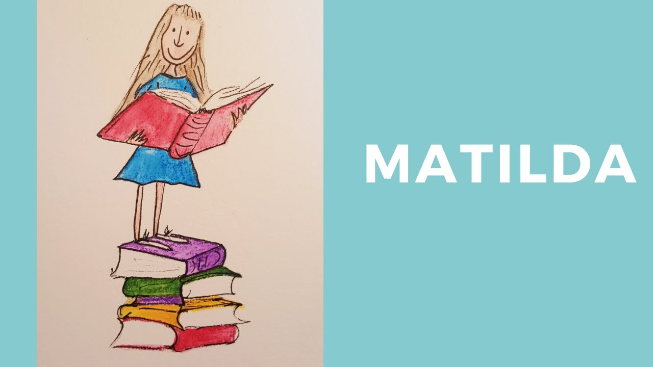 How to draw and paint Roald Dahl's Matilda