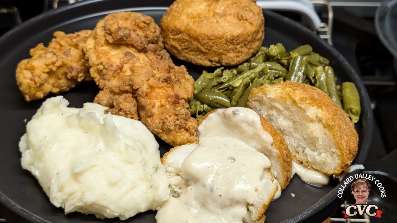 1966 Lard Fried Chicken - Old Fashioned - Simple Ingredient - Southern Cooking