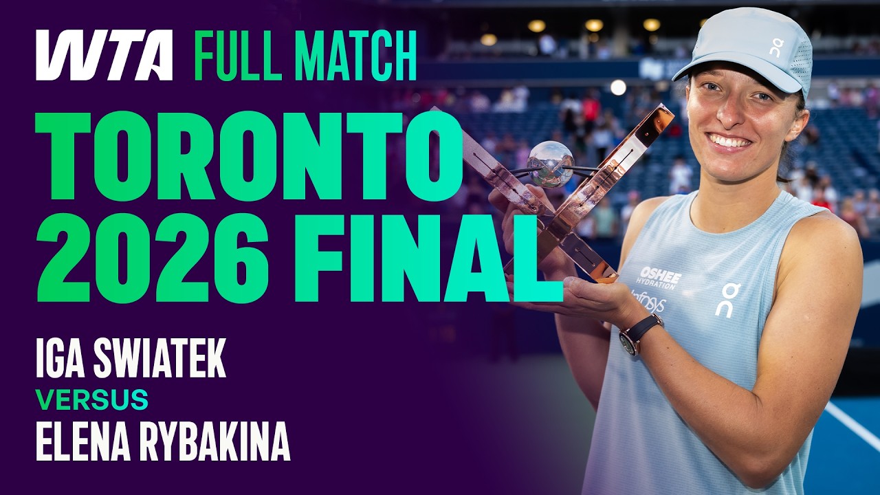 Захватывающий финал Ига Свёнтек против Елены Рыбакиной 2026 в Торонто 🏆 | WTA Полный матч