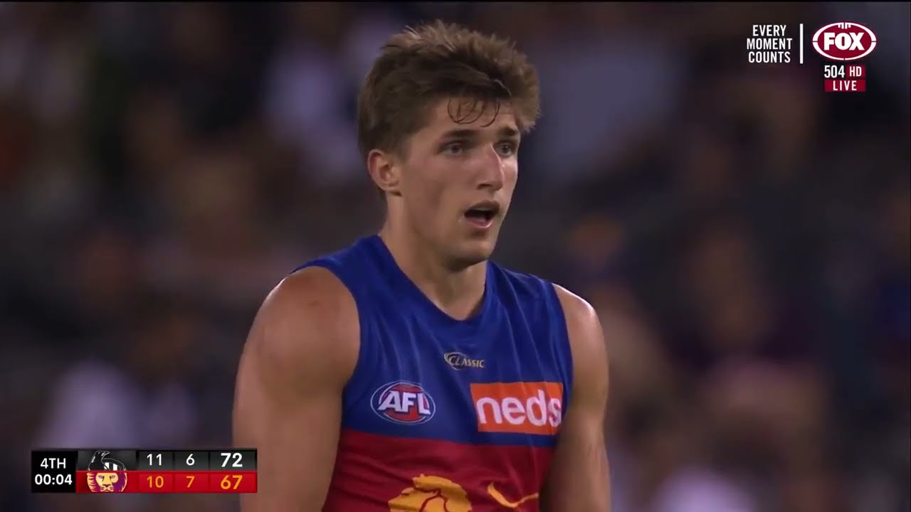 Zac Bailey Goal after the Siren - AFL Brisbane v Collingwood Round 3 2021