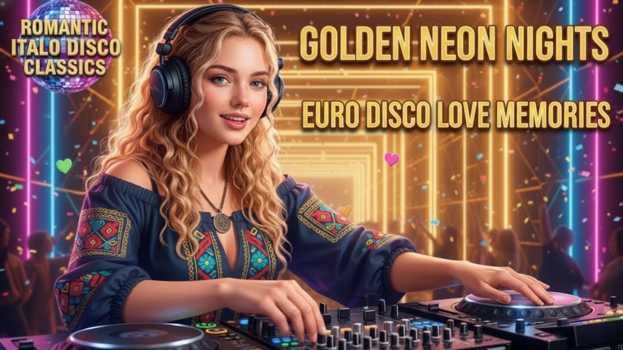 Romantic Italo Disco Classics ✨ Golden Neon Nights Euro Disco Love Memories