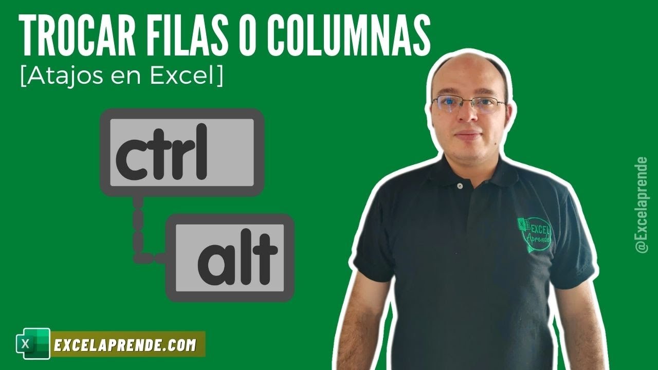 ✅ Trocar filas o columnas | Excelaprende