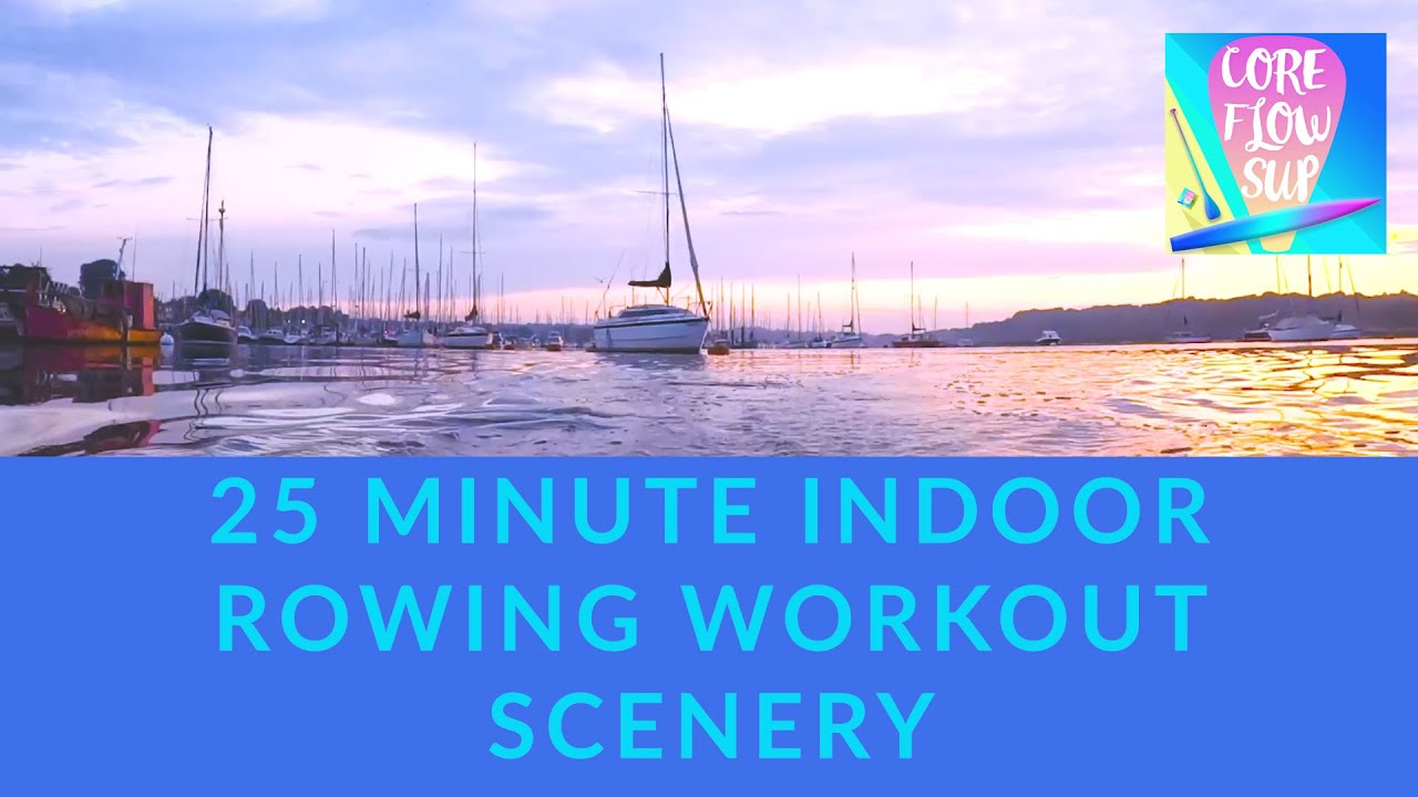 Indoor Rowing Workout Sunrise Scenery On The River Hamble RPOV