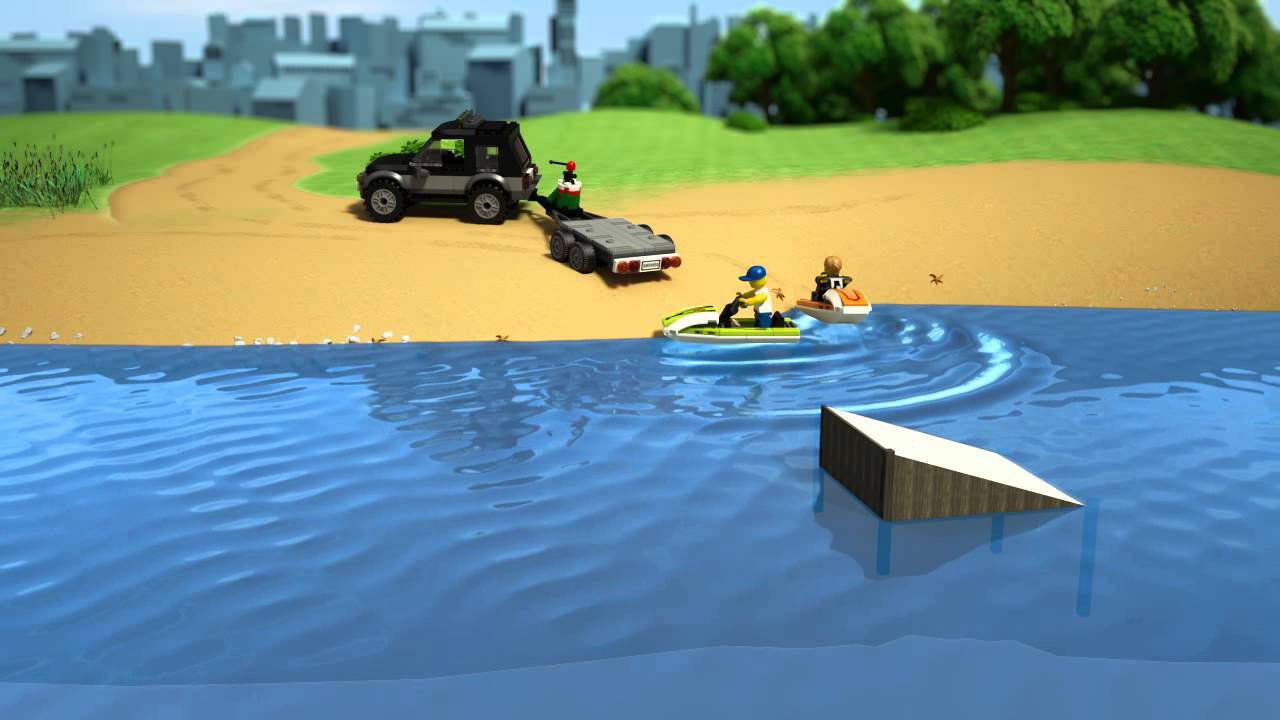SUV with Watercraft - LEGO City - 60058