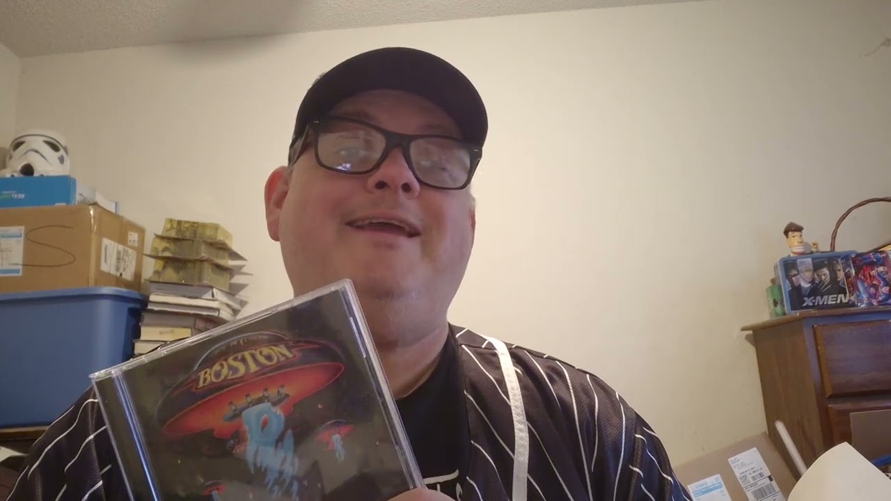 What i got from the record store recently and showing off my BOSTON cd collection 