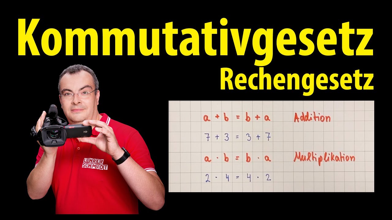 Kommutativgesetz - Rechengesetze | Lehrerschmidt
