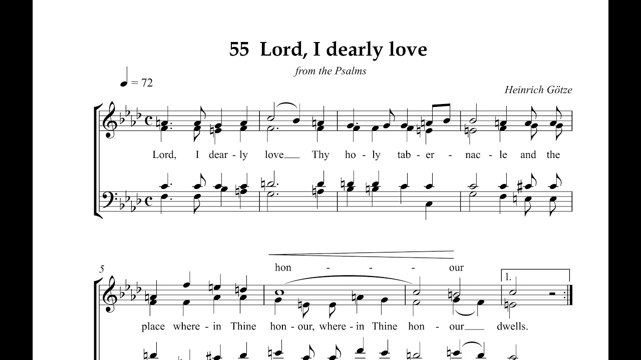 Hymn Collection 055   Lord i dearly love