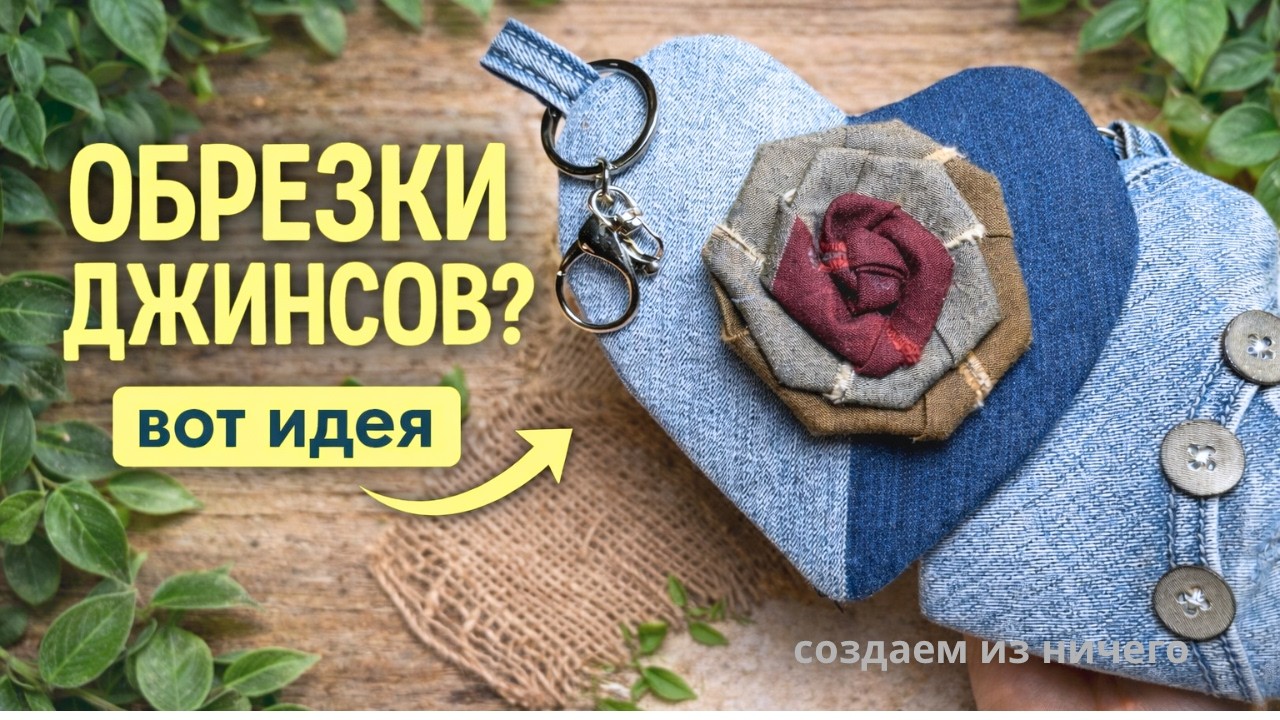 Обрезки джинсов выбрасывают все… А я сделала это !