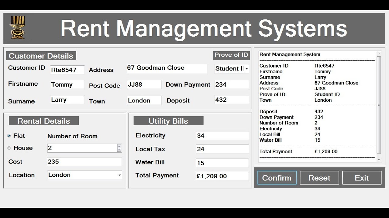 How to Create an Object Oriented Rent Management System in Visual Basic.Net - Full Tutorial