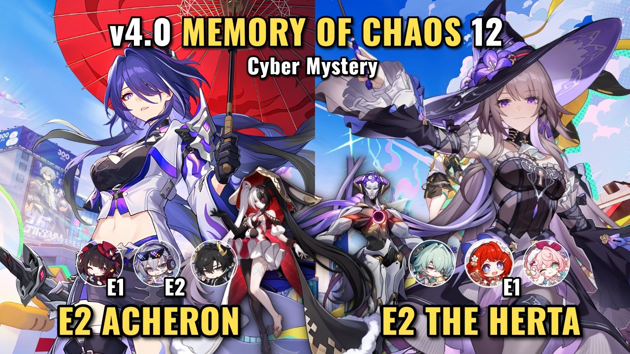 v4.0 NEW Memory of Chaos E2 The Herta & E2 Acheron | Honkai Star Rail