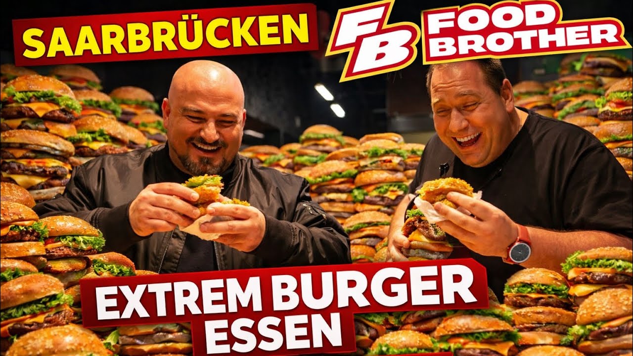 GANZE KARTE gegessen! 😱 Food Brothers Saarbrücken – Extrem Burger Foodtest 🍔🔥