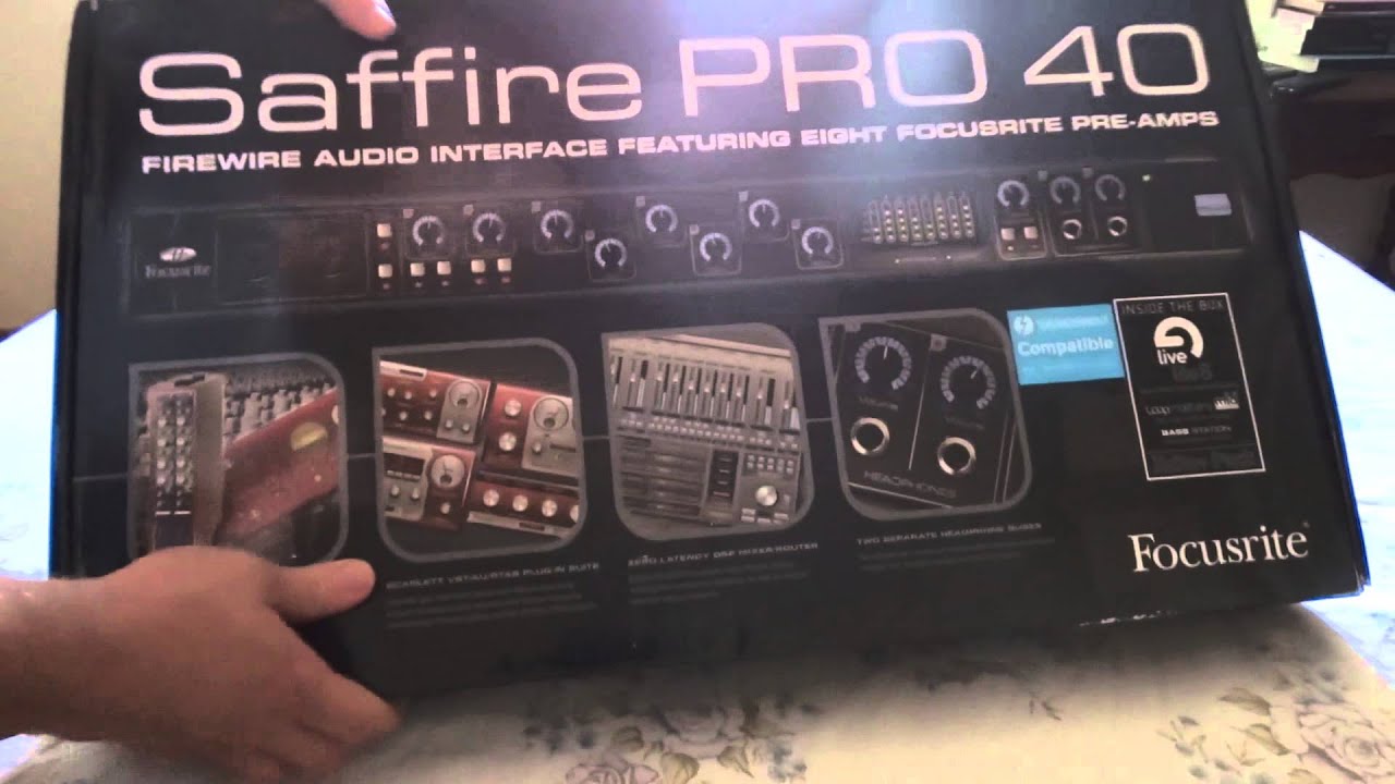 Unboxing Focusrite Saffire Pro 40 ( Portugu&ecirc;s )